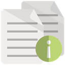 Info, document Linen icon
