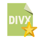 File, star, Format, Divx DarkKhaki icon