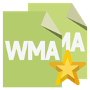 Format, Wma, star, File DarkKhaki icon