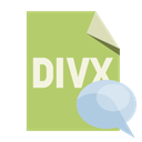 Bubble, Divx, Format, speech, File DarkKhaki icon