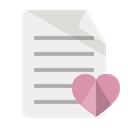 document, Heart Linen icon