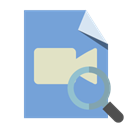 zoom, type, File, video CornflowerBlue icon