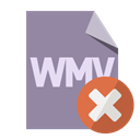 Close, File, Wmv, Format LightSlateGray icon