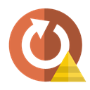 pyramid, Reload Black icon