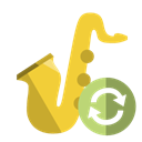 saxophone, music, refresh Goldenrod icon