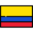 Country, flags, Nation, flag, Colombia Gold icon
