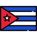 Nation, Country, flag, Cuba, flags Black icon