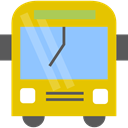 transportation, school bus, Automobile, Public transport, transport, vehicle Gold icon