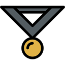 reward, medal, insignia, Badge, Emblem, award, Sports And Competition Black icon