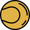 Sports Ball, Sports And Competition, tennis ball, sports, sport SandyBrown icon