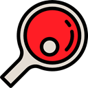 racket, table tennis, equipment, Sports And Competition, sports, ping pong Black icon