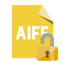 Format, open, File, Lock, Aiff Goldenrod icon