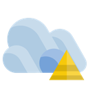 pyramid, Cloud PowderBlue icon