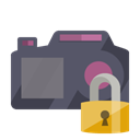 Lock, Camera DimGray icon