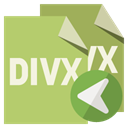 Divx, Left, Format, File DarkKhaki icon