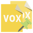 pin, File, vox, Format, push SandyBrown icon