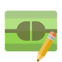 pencil, Connect YellowGreen icon
