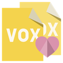 File, Heart, Format, vox SandyBrown icon