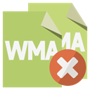 Format, Close, File, Wma DarkKhaki icon