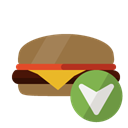 hamburguer, Down Black icon