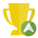 trophy, Up, trophy up Gold icon