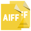 pyramid, Aiff, File, Format Goldenrod icon