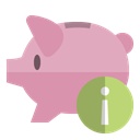 piggy, Bank, Info RosyBrown icon