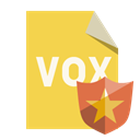 File, Format, vox, shield SandyBrown icon