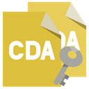 File, Cda, Format, Key Goldenrod icon
