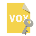 Key, vox, Format, File SandyBrown icon