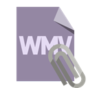 File, Wmv, Attachment, Format LightSlateGray icon