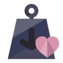 Heart, weight DarkSlateGray icon