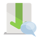 speech, download, Bubble Gainsboro icon