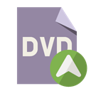 Dvd, dvd up, File, Format, Up LightSlateGray icon