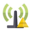 antenna, pyramid Black icon