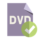 File, checkmark, Format, Dvd LightSlateGray icon