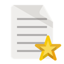 document, star Linen icon