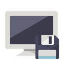 Diskette, monitor DarkSlateGray icon