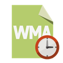 Format, Clock, File, Wma DarkKhaki icon