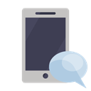 phone, speech, Bubble DarkSlateGray icon