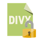 Divx, File, Lock, open, Format DarkKhaki icon