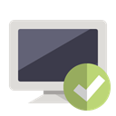 monitor, checkmark Gainsboro icon