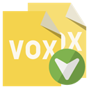 Format, vox, Down, File SandyBrown icon