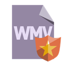 File, shield, Wmv, Format LightSlateGray icon