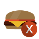 cross, hamburguer Black icon