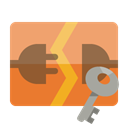 Key, Disconnect SandyBrown icon
