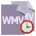 File, Wmv, Format, Clock LightSlateGray icon