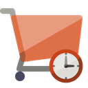 shopping, Cart, Clock Peru icon