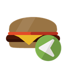 hamburguer, Left Black icon