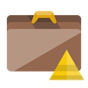 Briefcase, pyramid RosyBrown icon